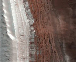 Mars?ta çığ düştü