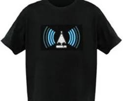 Wireless ağ avcısı dedektörlü t-shirt