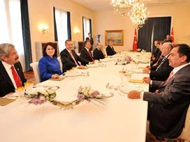 4 parti lideri Köşk'e çıktı / VİDEO