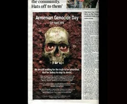 Times'de 'soykırım' ilanı