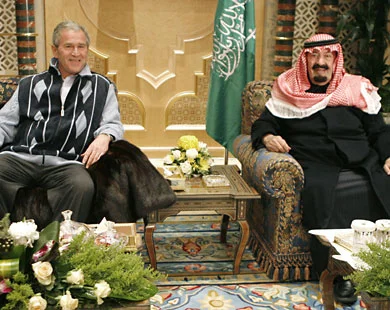 Bush Suudi Arabistan'da, gündem İran