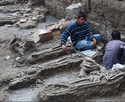 İnşaat kazısından Roma lejyonerleri çıktı