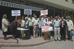 İzmit'te baz istasyonu protestosu