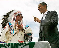Kızılderililerin yeni reis adayı: Barack Siyah Kartal
