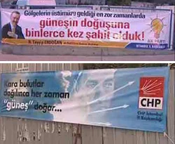 Siyasi partilerin 'güneş' kavgası