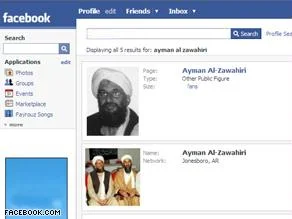 Bin Ladin ve Zevahiri Facebook?ta