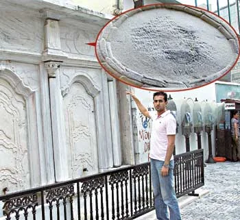 Çeşmedeki besmeleyi sildiler