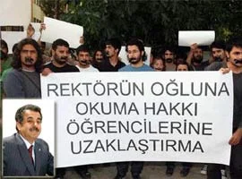Skandal Rektörün son icraatı