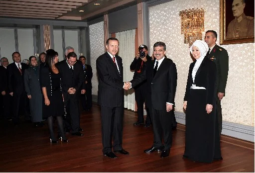 Gül Çankaya Köşkü'nde resepsiyon verdi