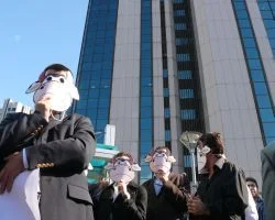 IBM işçileri eylemde