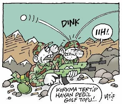Kelimeleri susturan karikatür...