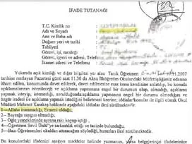 Taciz tutanağına ahiret soruları girdi