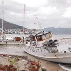 Bodrum'da Lodos yıkımı