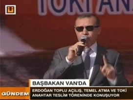 Erdoğan Van halkına sesleniyor...