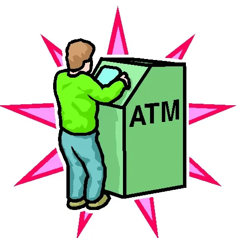 Hırsızı ATM çarptı