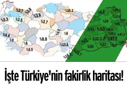 İşte Türkiye'nin fakirlik haritası
