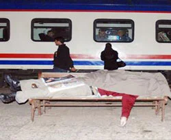 Kore Gazisi tren beklerken öldü