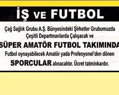 Müthiş teklif! İlanla futbolcu aranıyor