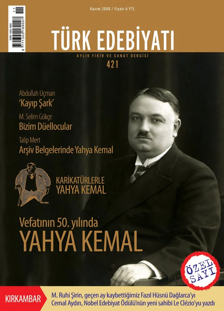 'Türk Edebiyatı'ndan Yahya Kemal özel sayısı