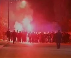 Ankaragücü taraftarı basına saldırdı/VİDEO