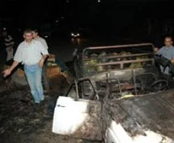 Çaldıkları kamyoneti delil için yaktılar