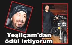 Filmini motorcularla birlikte izledi