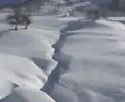Karda Atatürk silüeti/VİDEO