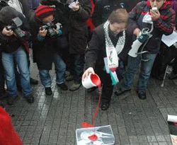 Taksim'de İsrail protestosu