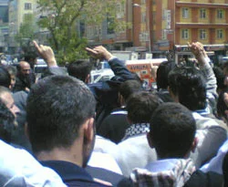 Van'da İsrail protesto edildi