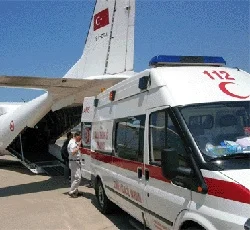 Gazzeli yaralılar Türkiye'ye getirildi