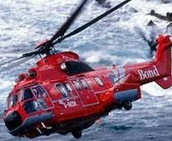 Bu kez helikopter denize indi