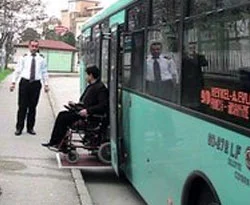 Engelliler için raylı otobüs geliyor