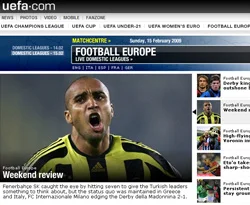 Fener'in golleri UEFA'nın manşetinde