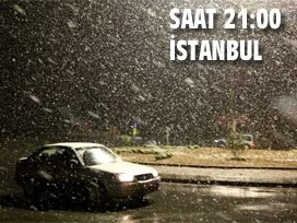 İstanbul'da beklenen kar geldi