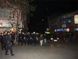 İstanbul'da gergin gece