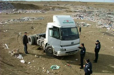 Kocaeli'de çalınan çekici bulundu