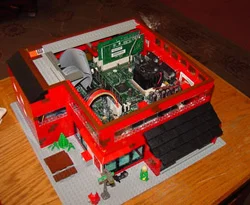 Lego taşlarından bilgisayar olursa!
