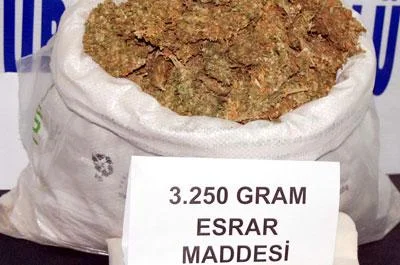 Şanlıurfa'da 3,25 kilo esrar ele geçirildi