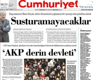 Cumhuriyet gazetesinden bir ilk