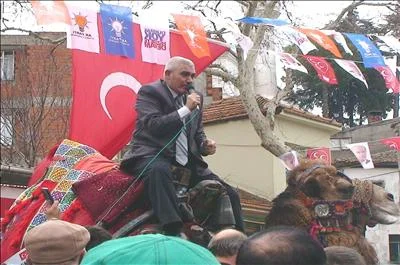 Deveyle seçim propagandası