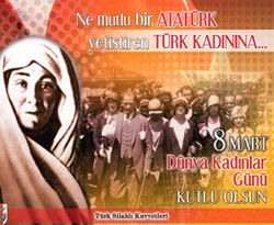 Genelkurmay'dan Kadınlar Günü afişleri
