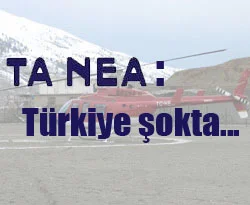 Helikopter kazası Yunan basınında