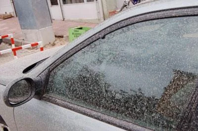 Simav'a gökten çamur yağdı