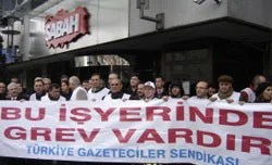 Turkuaz Medya çalışanlarının grevine destek