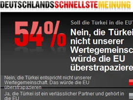 Bild'den 'Türkiye AB'ye girmeli mi?' anketi