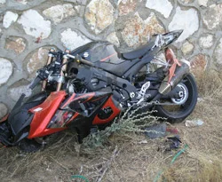 Motosiklet yarışı faciayla bitti
