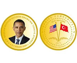 Obama anısına hatıra para basıldı