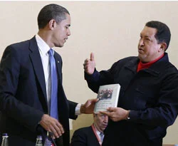 Obama?dan Chavez?e Como estas