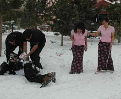 Palandöken'e turist akını yaşanıyor