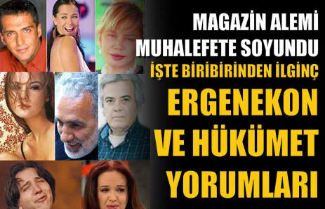 Ünlülerden Ergenekon incileri...